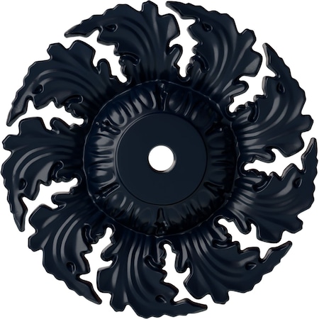 Ekena Millwork Needham Ceiling Medallion (Fits Canopies up to 4 1/4"), 14 5/8"OD x 2 1/4"P, Midnight Dream CM14NEMDF